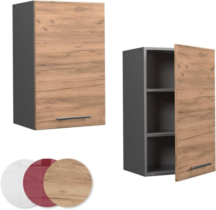 Vicco Hängeschrank Fame-Line, Goldkraft Eiche/Anthrazit, 45 cm Goldkraft Eiche Hängeschrank 45 cm, G