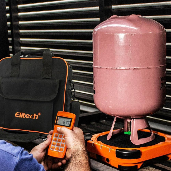 Elitech Elektronische Kältemittelwaage,100KG Kältemittel-Füllwaage,Digitale Gewichtswaage für HVAC u