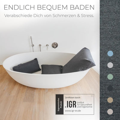 BADESOFA® Fusskissen | Premium-Qualität | Badewannen-Kissen für bequemes Baden | Made in EU | Badewa