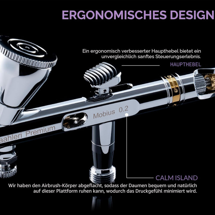 Gaahleri Airbrush Premium Serie GHPM-Mobius 0,2mm