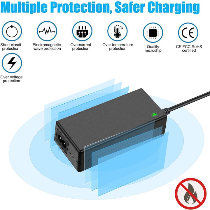 TKDY 12V 5A AC DC Adapter 60W Netzteil mit 5,5 x 2,1 mm und 11 PCS DC Anschluss, für LED Strip Light