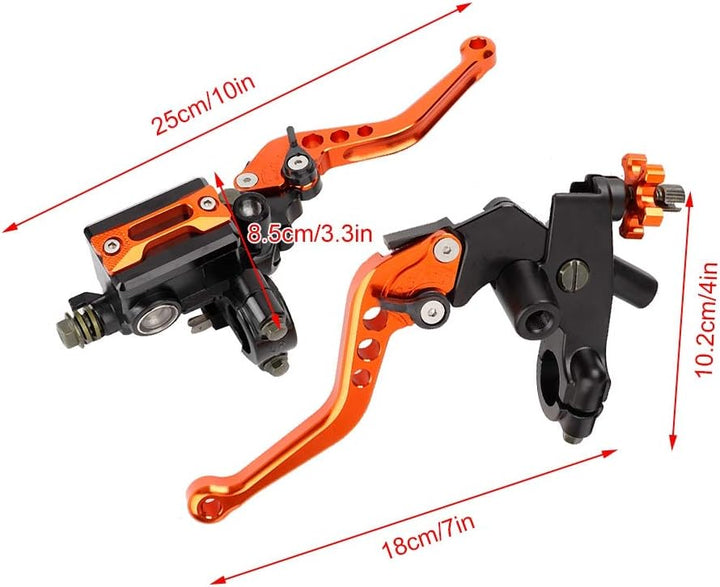 125,Kupplungshebel Bremse 1 Paar,Kupplungshebel,Mx Bremshebel Kupplungshebel,Motorrad Bremshebel Gri