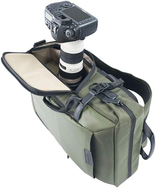 Vanguard VEO SELECT45M GR Rucksack/Schultertasche für DSLR-Kamera, Videoausrüstung oder Drohne, Grün