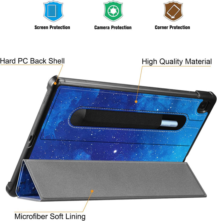 Fintie Hülle für Samsung Galaxy Tab S6 Lite - Ultra Schlank Kunstleder Schutzhülle mit Stifthalter,