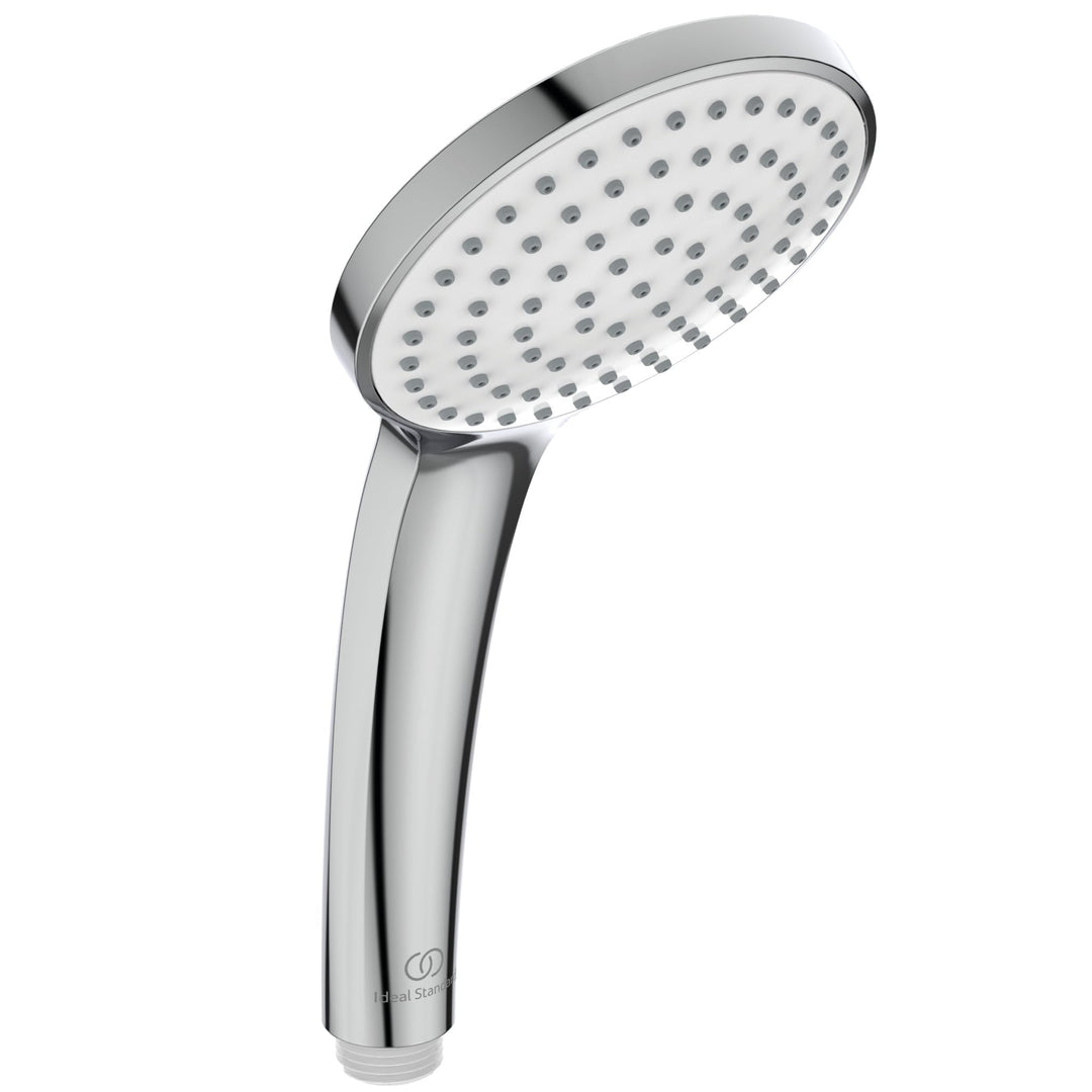 Ideal Standard B9402AA Handbrause, Anschlussgewinde G1/2, verchromt 1-Funktionshandbrause (aerosolar