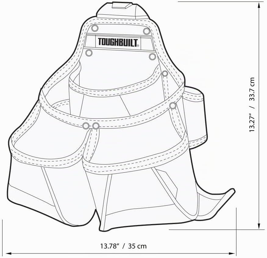 ToughBuilt Tou-CT-02 Gefräste Tasche - Werkzeugbeutel