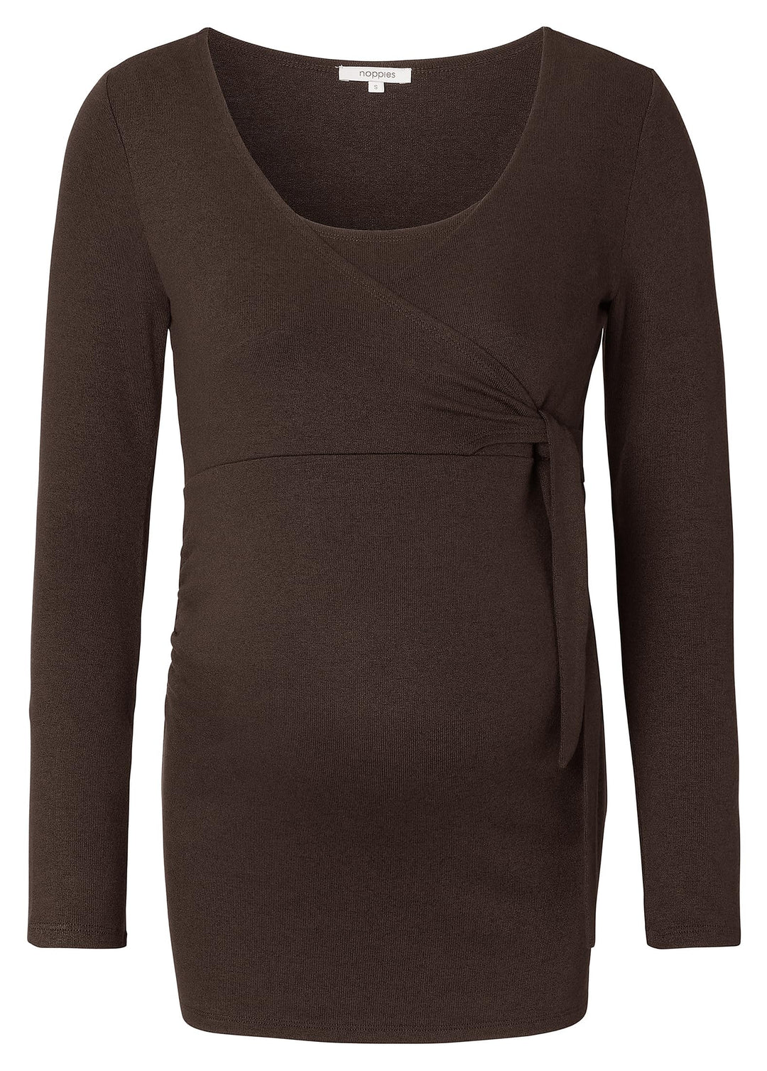 Noppies Damen Elin Ultra Soft Nursing Top Ls T-Shirt XXL Coffee Bean - P664, XXL Coffee Bean - P664