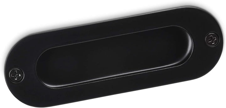 10x Einlassgriffe EL-08 BA 108 mm Edelstahl schwarz matt Schiebetürmuschel Schubkastengriffe Kommode