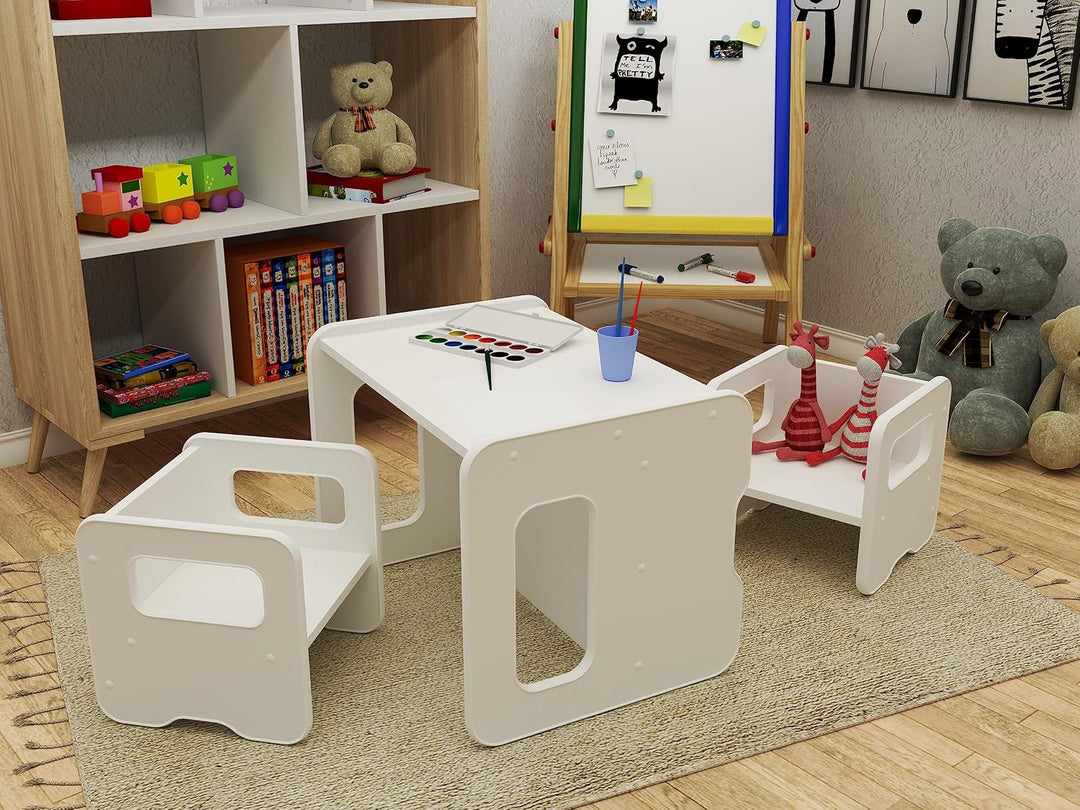 defiPad Sitzhocker für Kinder | Stylisch Wendehocker | Kindersessel ab 1 Jahr | Babystuhl Hocker Hol