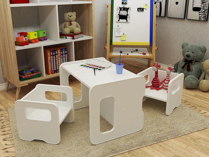 defiPad Sitzhocker für Kinder | Stylisch Wendehocker | Kindersessel ab 1 Jahr | Babystuhl Hocker Hol