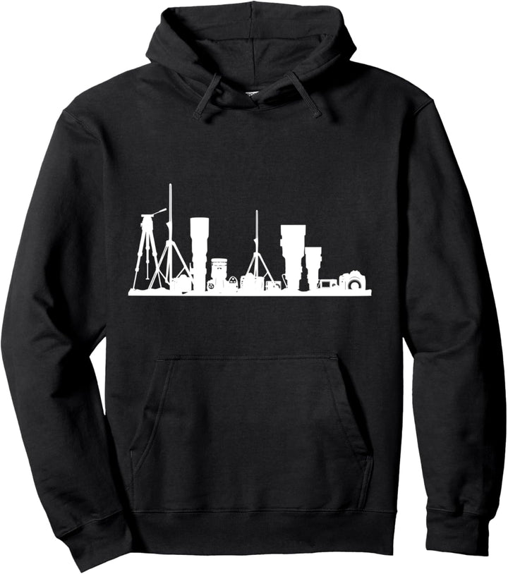 Kamera Skyline, Objektive, Fotoequipment, Fotografie Pullover Hoodie