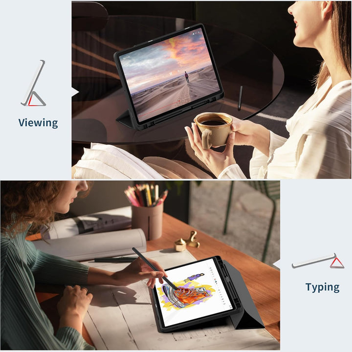 EasyAcc Hülle für Samsung Galaxy Tab S10+, Galaxy Tab S9 FE+ / S9 Plus 12.4 Zoll mit S Pen Halter -