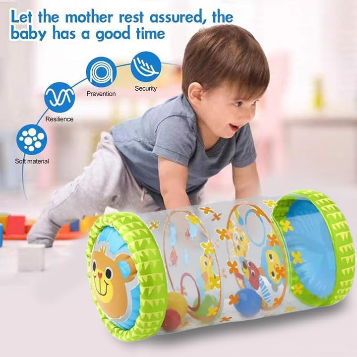 Baby-Rolle Krabbelspielzeug Für Babys - Aufblasbares Rollerspielzeug, Krabbelhilfe, Krabbel- Und Kle