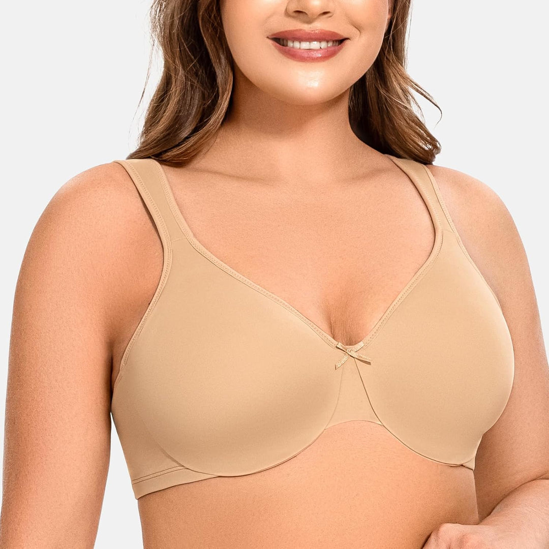 MELENECA Damen-Minimizer-BH in Übergrösse, vollständig bedeckend, nahtlos, Nicht gepolstert 70C Mand
