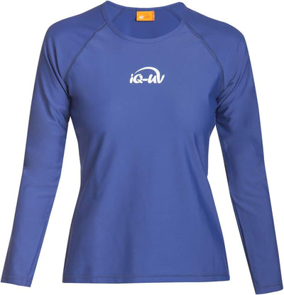 Elastisches UV Langarmshirt Damen Wassersport und Strand S Blau (Navy), S Blau (Navy)
