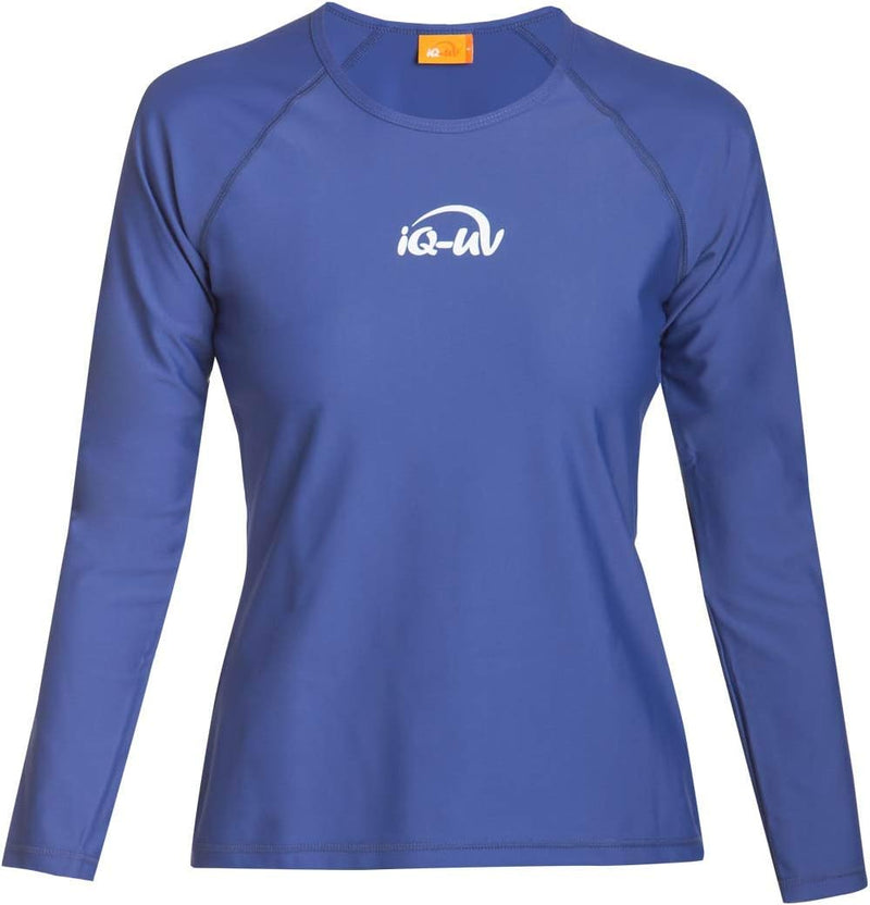 Elastisches UV Langarmshirt Damen Wassersport und Strand S Blau (Navy), S Blau (Navy)