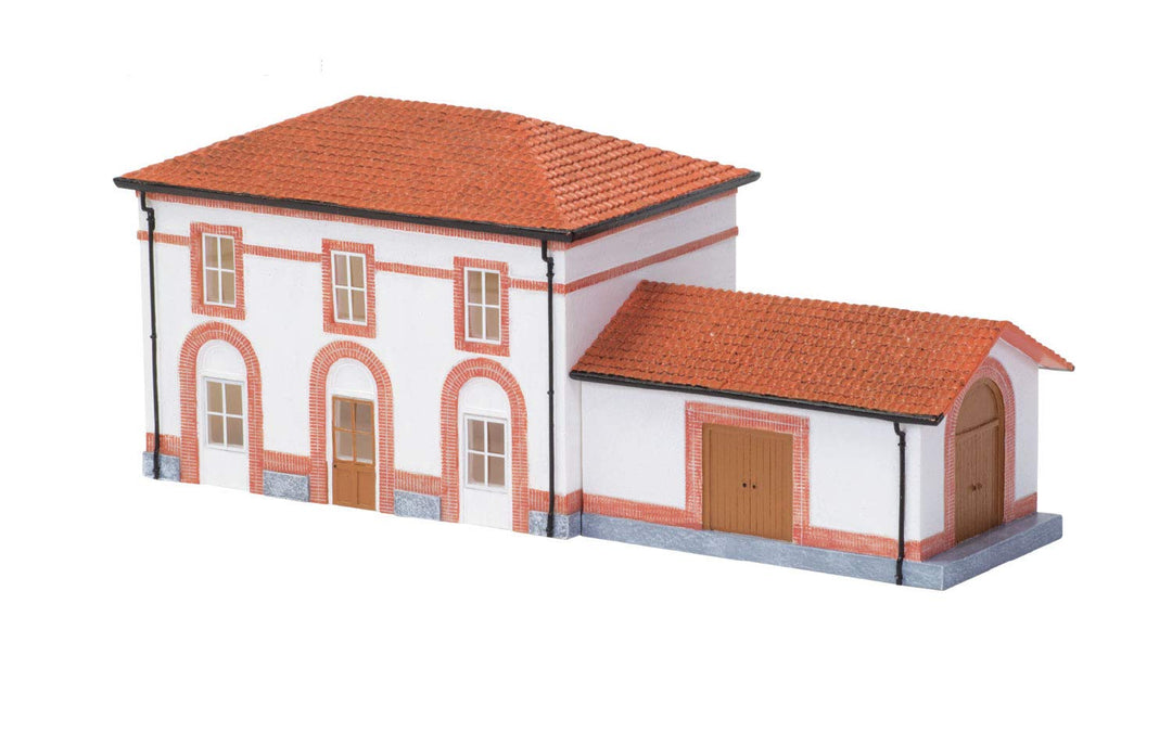 Bahnhof, klein, mit Güterschuppen