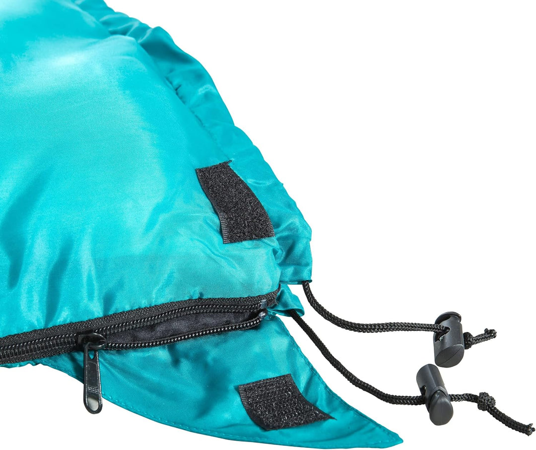 Trespass Catnap Unisex-Schlafsack für 3 Jahreszeiten, wasserabweisend, für Erwachsene Jade, Jade