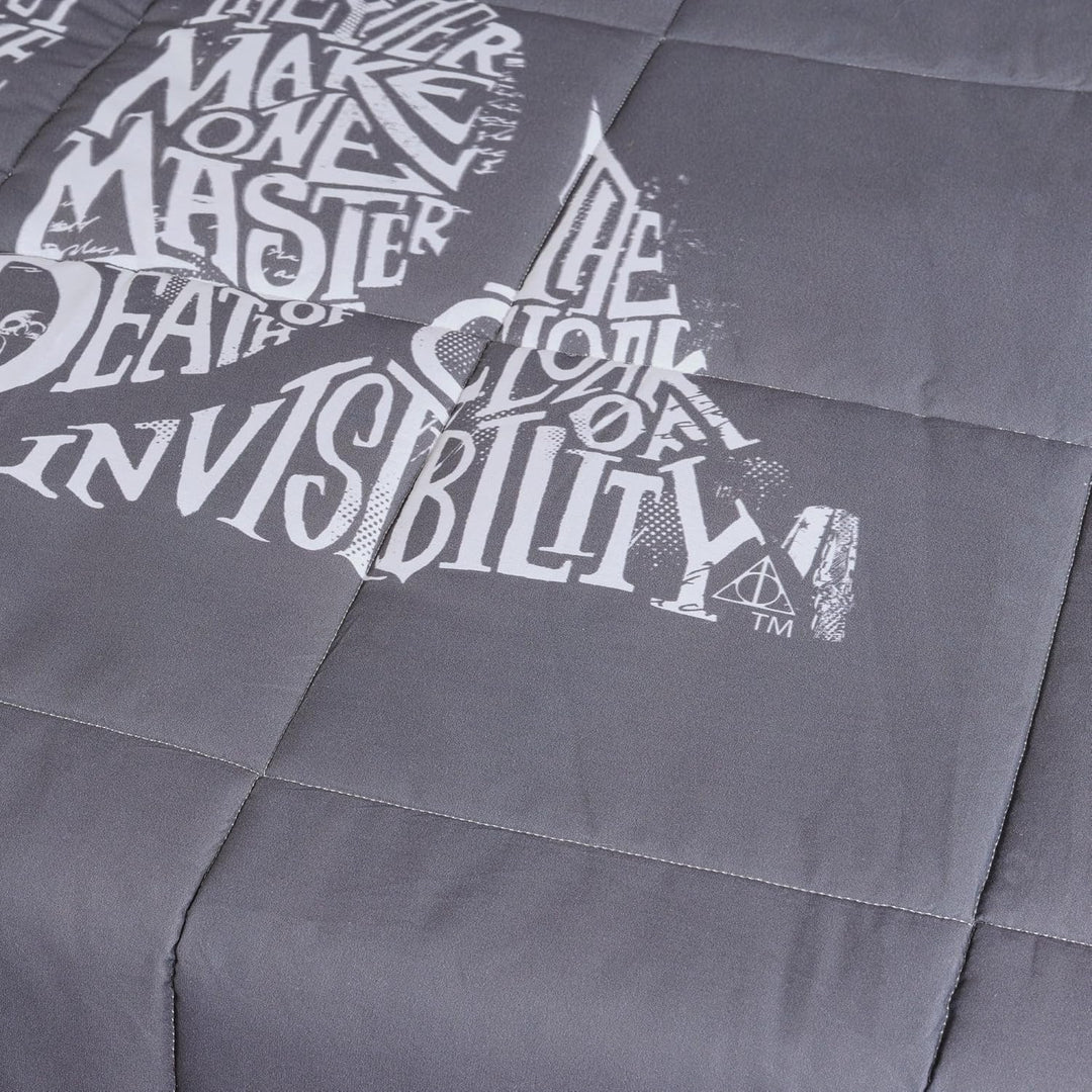 Belum Harry Potter Bettdecke, 250 g, Modell Heliquias Lettering für 135 cm Bett (235 x 270 cm) Bett