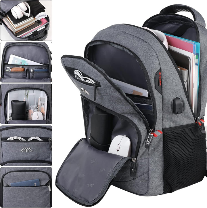 Schulrucksack Jungen Mädchen Teenager, Rucksack Schule Laptop Rucksack für Herren Damen Daypacks für