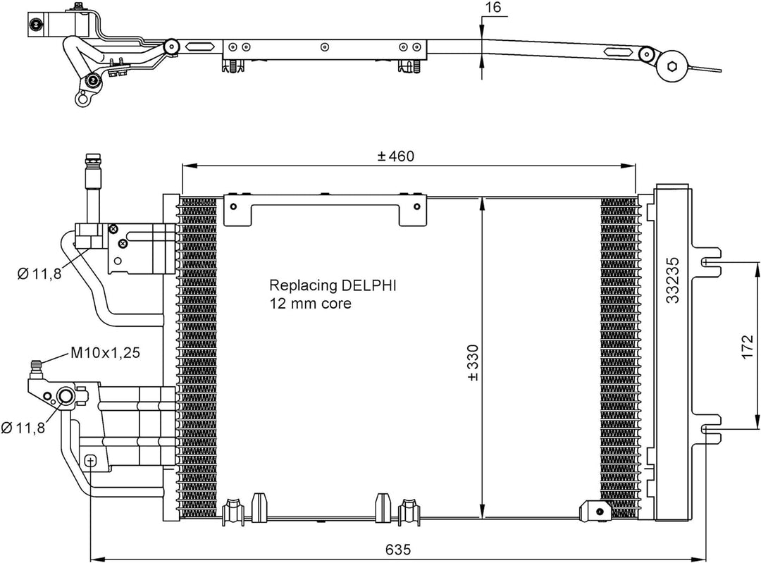 NRF 35633 Kondensator, Klimaanlage
