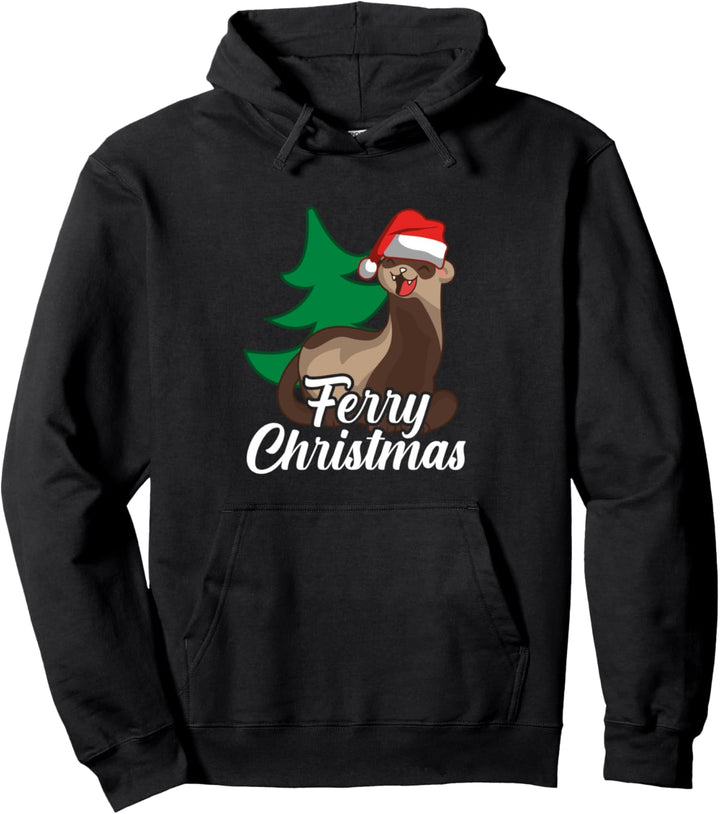 Ferry Christmas süsses Frettchen Pullover Hoodie