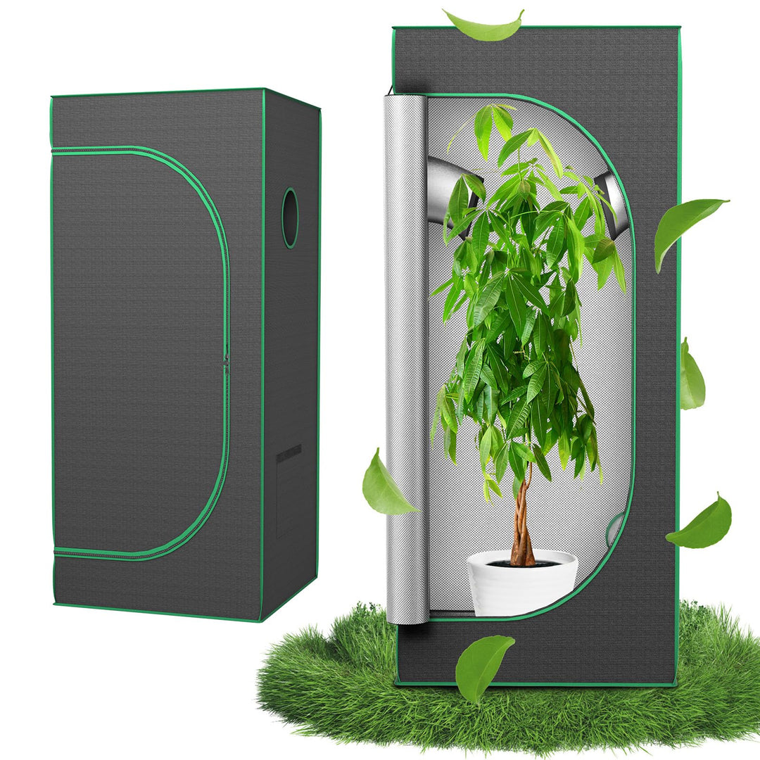 Aufun Grow Zelt, Grow Tent 60x60x140cm Growschrank für Pflanzen Zuchtzelt Gewächshaus Box Garten Anz
