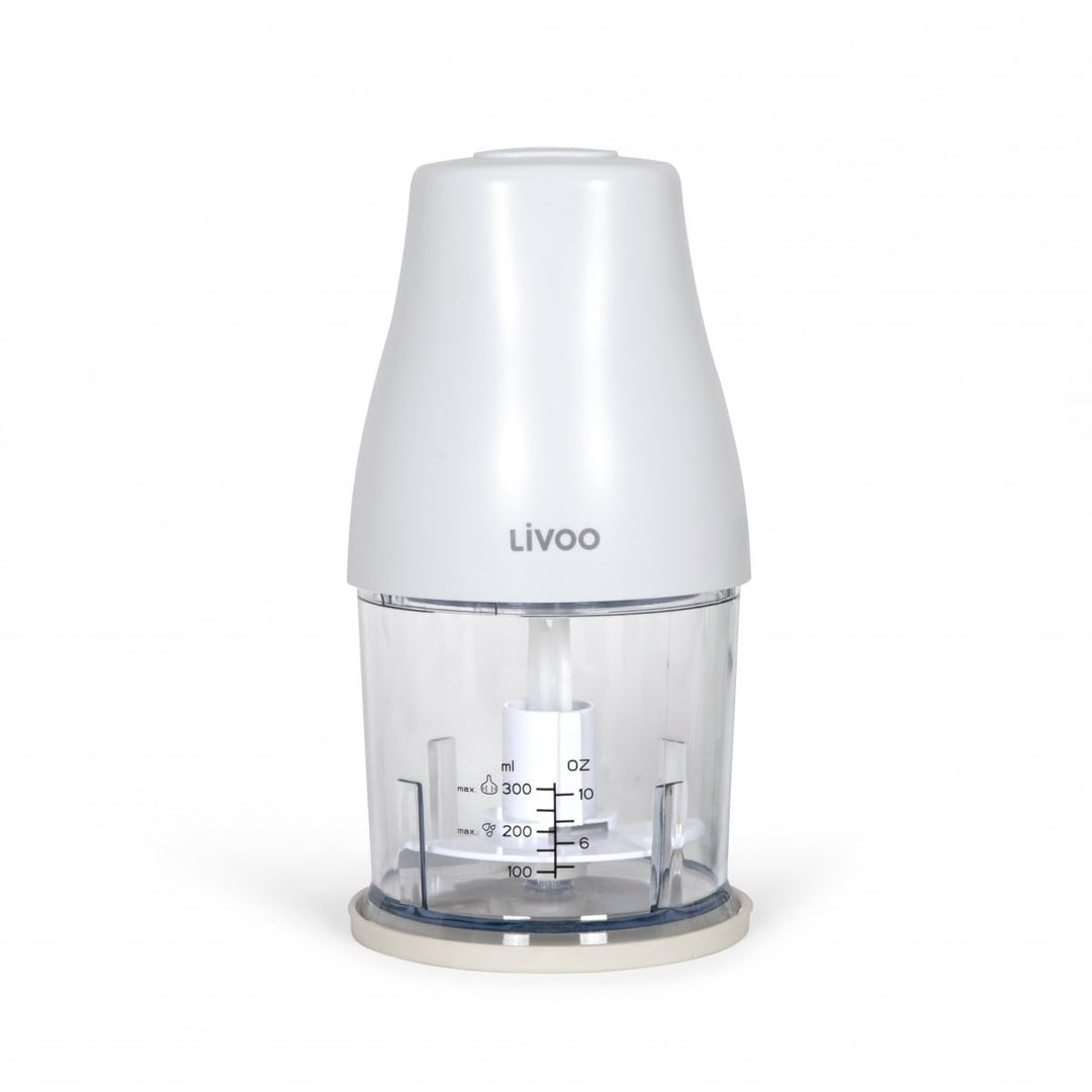 Livoo Zerkleinerer 300 ml DOP244N - 400 W, 1 Geschwindigkeit, Turbo-Funktion, 2-in-1-Basis, Weiss, W