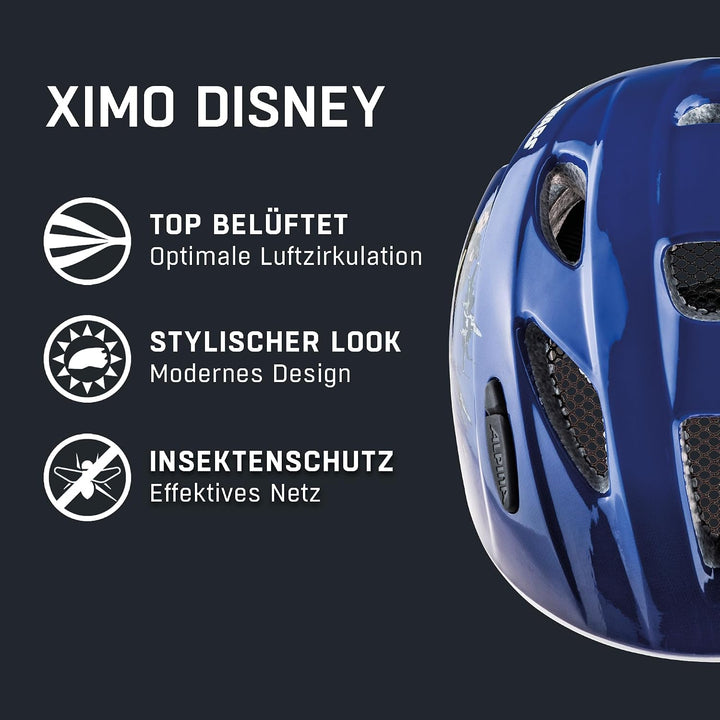 ALPINA XIMO - Leichter, Sicherer &amp; Bruchfester Fahrradhelm Mit Optionalen LED-Licht Für Kinder Star
