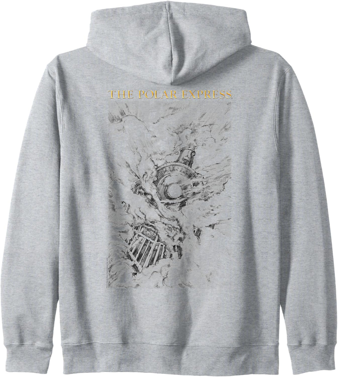 Polar Express Drawing Weihnachten Kapuzenjacke