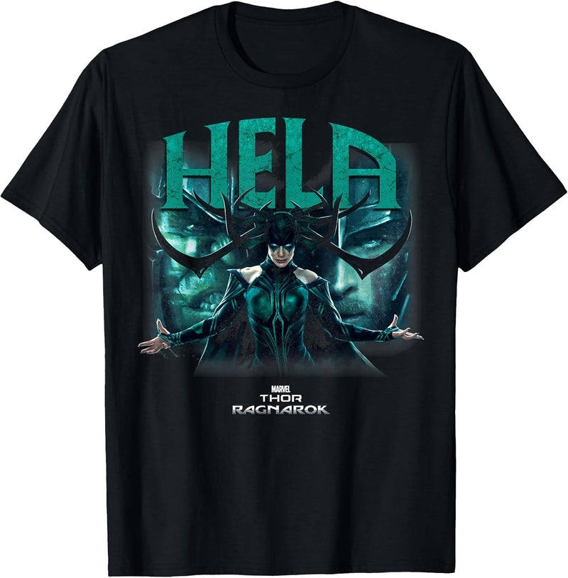 Womens Marvel Thor Ragnarok Hela Deceiving Hands Reach Out T-Shirt Small Brown