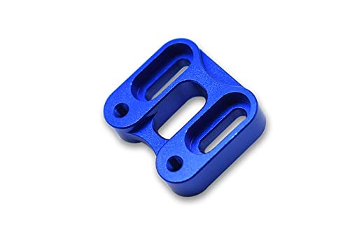 GPM Aluminium Front Knuckle Servo Mount for Axial 1/6 SCX6 Jeep JLU Wrangler AXI05000-1Pc Set Blue
