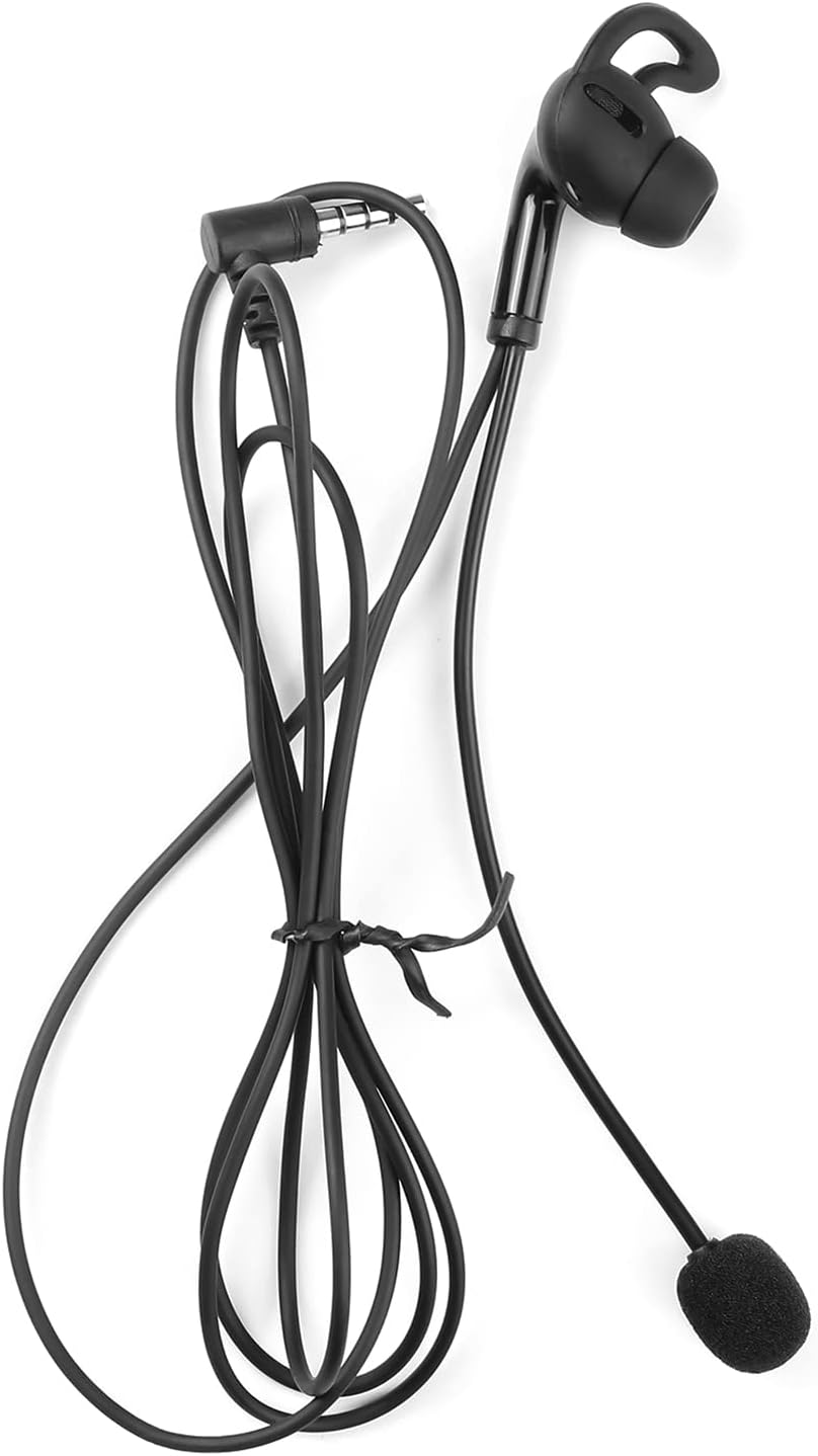 Lechnical Schiedsrichter-Headset, In-Ear-Kopfhörer mit Mikrofon-Ersatz für V6 Pro/V6C/V4 Plus/V4C Pl