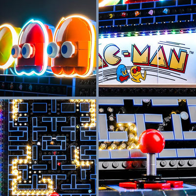 Fernbedienung Dekorationsbeleuchtungsset für Lego 10323 PAC-Man Arcade (Nicht Lego), Licht-Kit für L