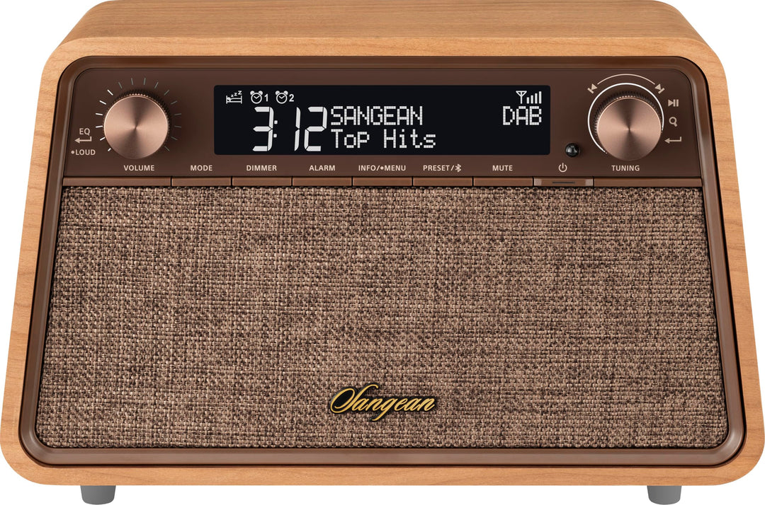 Sangean WR-201D Dab+(10), FM RDS (10) Radio mit Bluetooth, mit LCM-Display für einfaches Ablesen und