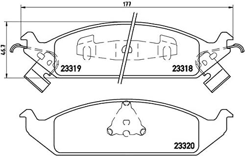 Brembo P 11 011 Bremsbelagsatz, Scheibenbremse - (4-teilig)