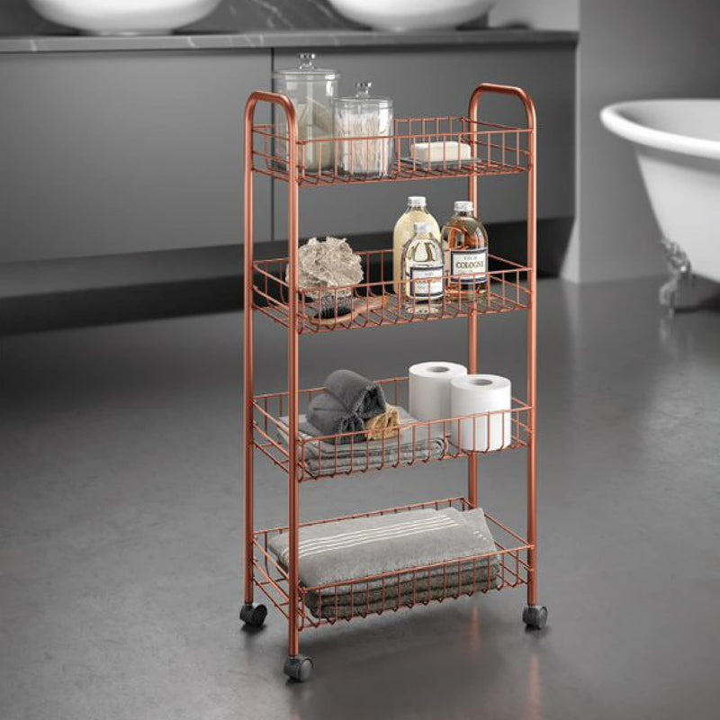 METALTEX CARRO 4 PISOS ASCONA COPPER 41x26x86cm Kupfer Mehrzweck-Trolley, 41x26x86cm Kupfer Mehrzwec