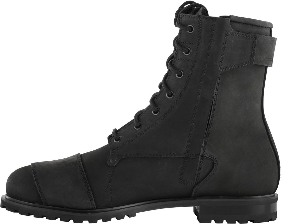 Bogotto Nashville WR 2.0 wasserdichte Motorrad Stiefel Schwarz 41 EU, Schwarz 41 EU