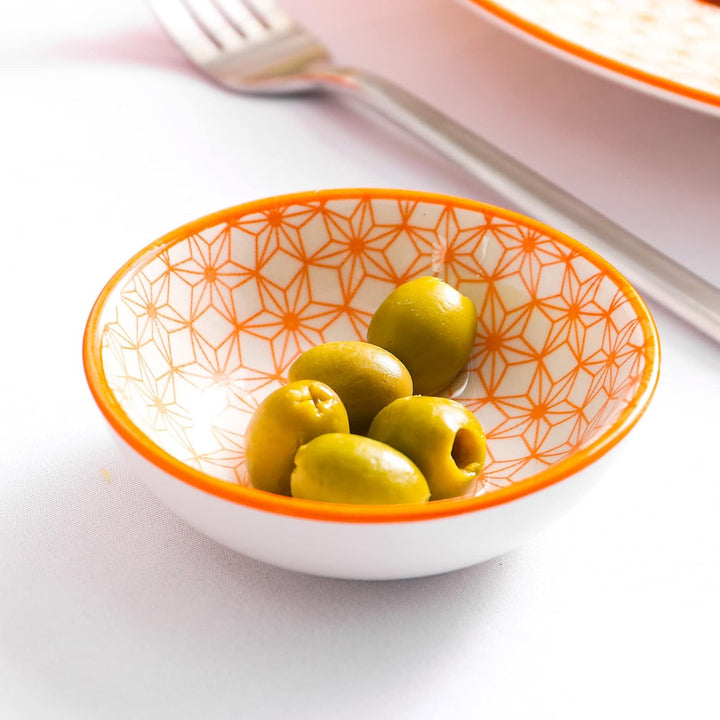 vancasso Natsuki Porzellan Dipschalen Set, 8-teilig Schälchen, Ø 8,8 cm Snackschalen, Servierschalen