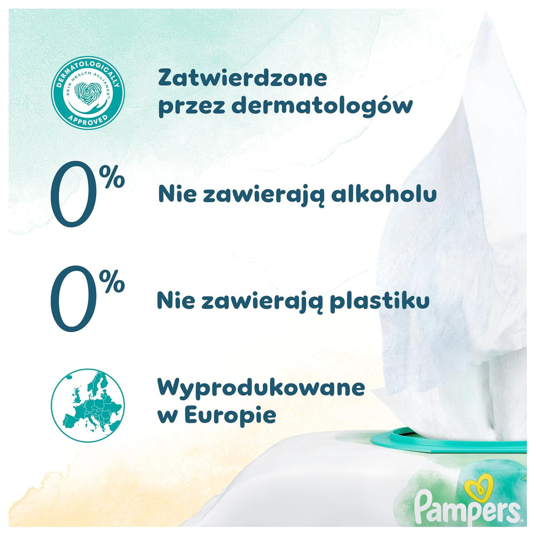Pampers Harmonie Protect & Care Feuchttücher 18 Packungen mit jeweils 44 Feuchttüchern = 792 Feuchtt