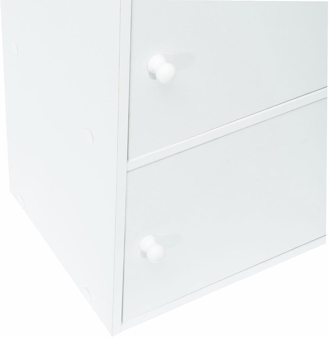 WERKA PRO Weisses Möbel mit Türen 3 Türen (80 x 40 x 29 cm) 3 Türen (80 x 40 x 29 cm) Weiss, 3 Türen
