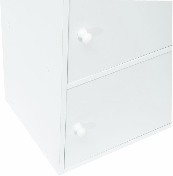 WERKA PRO Weisses Möbel mit Türen 3 Türen (80 x 40 x 29 cm) 3 Türen (80 x 40 x 29 cm) Weiss, 3 Türen