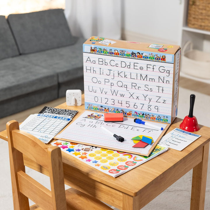 Melissa & Doug School Time Classroom Play Set | Pretend Play | Play Set | 4+ | Gift for Boy or Girl