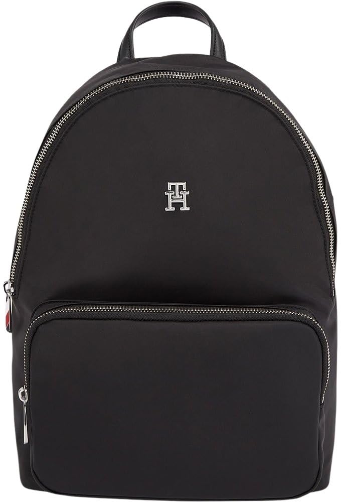 Tommy Hilfiger Damen Rucksack Poppy Backpack Mittelgross, Schwarz
