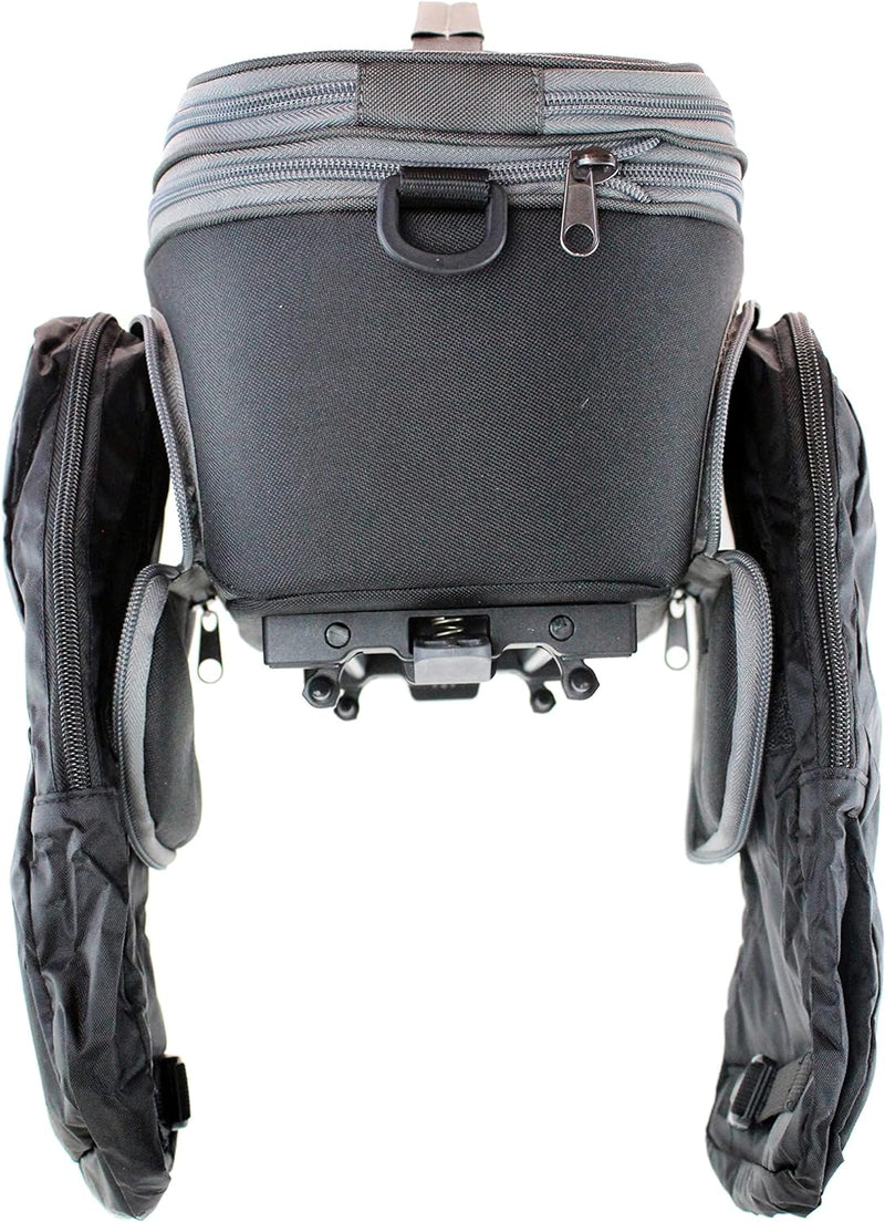 Racktime Unisex – Erwachsene Talis plus Gepäckträgertasche, schwarz, 1size Single, Single