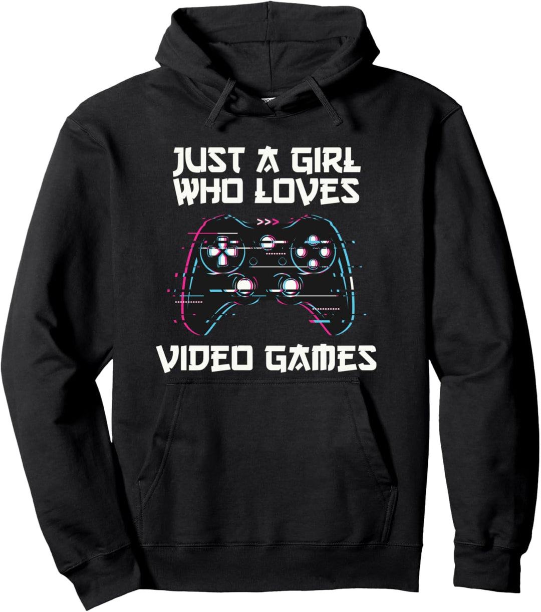 Just A Girl Who Loves Videospiele - Gamer Girl Pullover Hoodie
