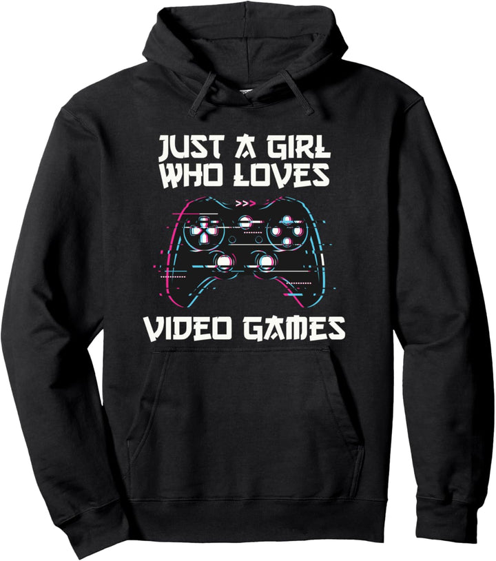Just A Girl Who Loves Videospiele - Gamer Girl Pullover Hoodie