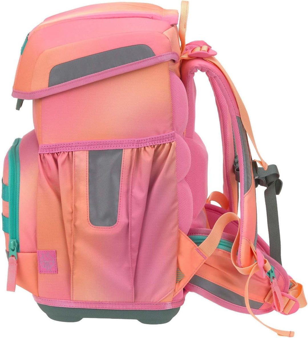 LÄSSIG Schulranzen Regenhülle Light Unique School Set 7-teilig Sunset Pink apricot