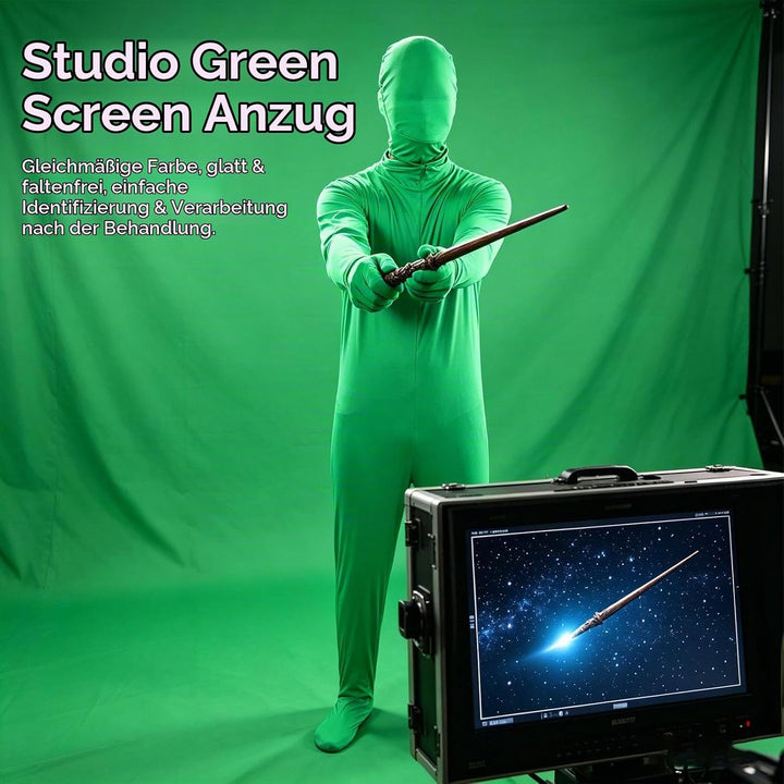 Green Screen Bodysuit Für Fotografie, Ganzkörper Anzug Ganzkörper-Split-Design Für Fotografie Film V