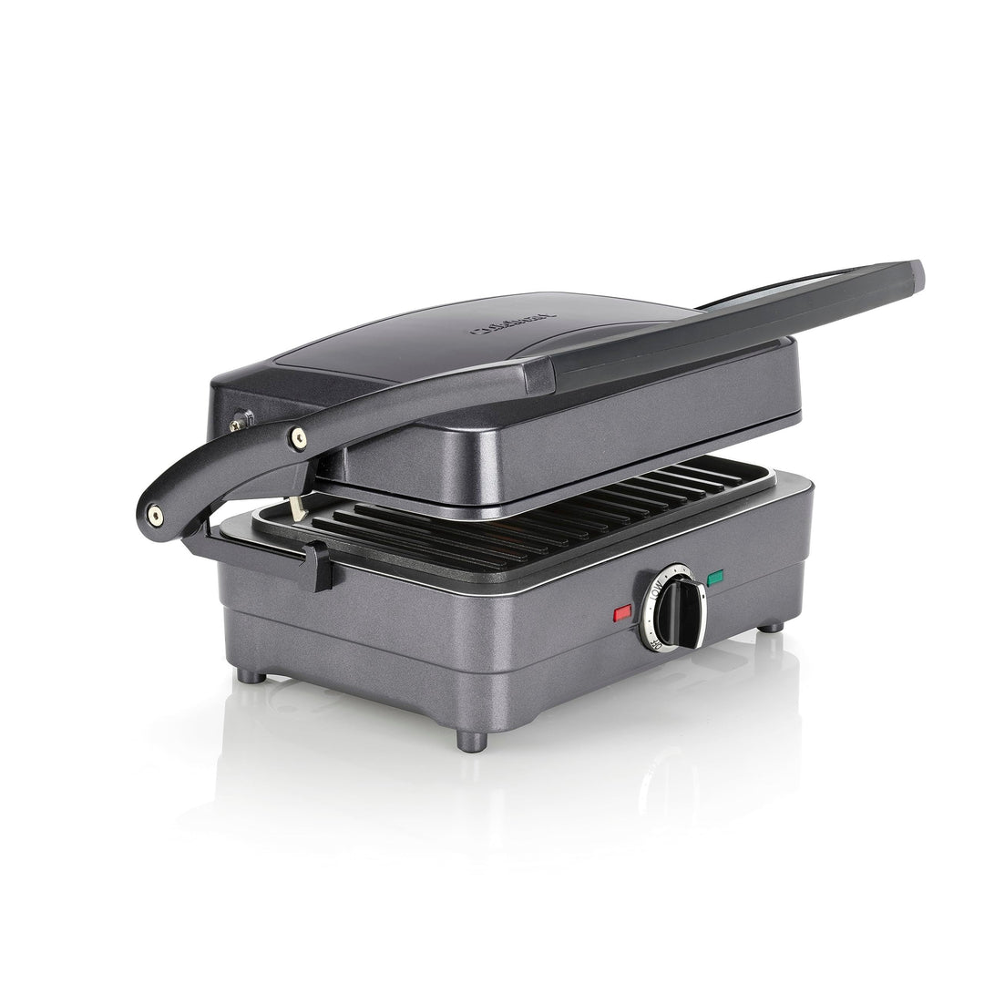 Cuisinart GRSM4U 2-in-1 Grill- und Sandwich-Maker, antihaftbeschichtet, abnehmbare Platten, Mitterna
